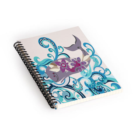 Valentina Ramos Whale Blossom Spiral Notebook