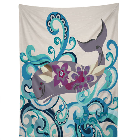 Valentina Ramos Whale Blossom Tapestry