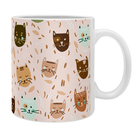 Valeria Frustaci Cats pattern retro Coffee Mug