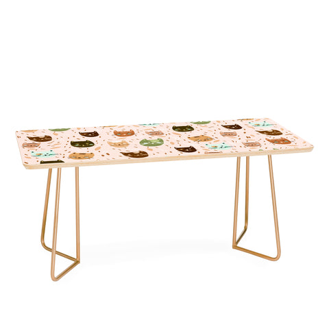 Valeria Frustaci Cats pattern retro Coffee Table