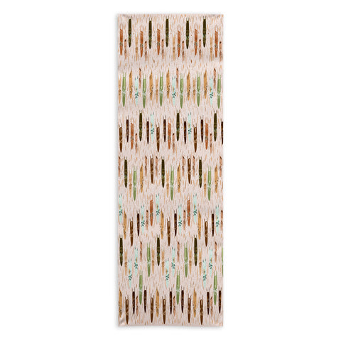 Valeria Frustaci Cats pattern retro Yoga Towel