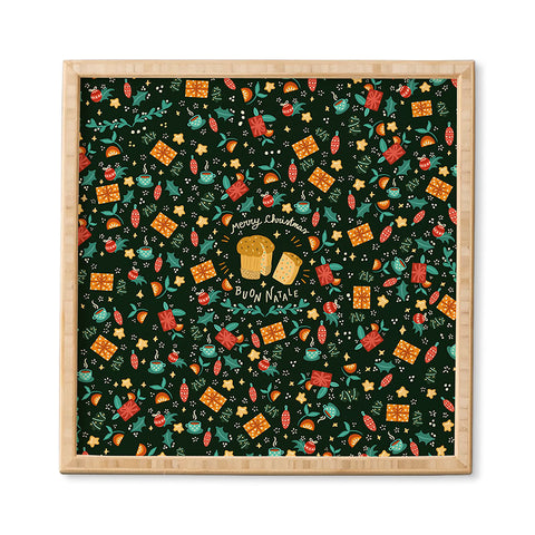 Valeria Frustaci Merry Christmas panettone Framed Wall Art