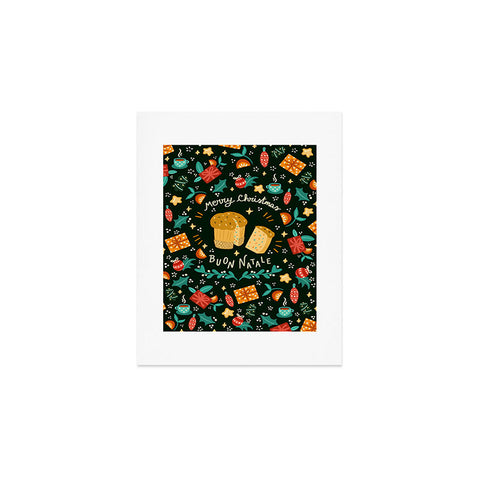 Valeria Frustaci Merry Christmas panettone Art Print