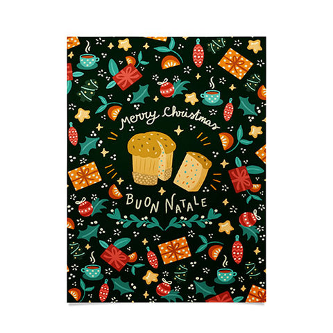 Valeria Frustaci Merry Christmas panettone Poster