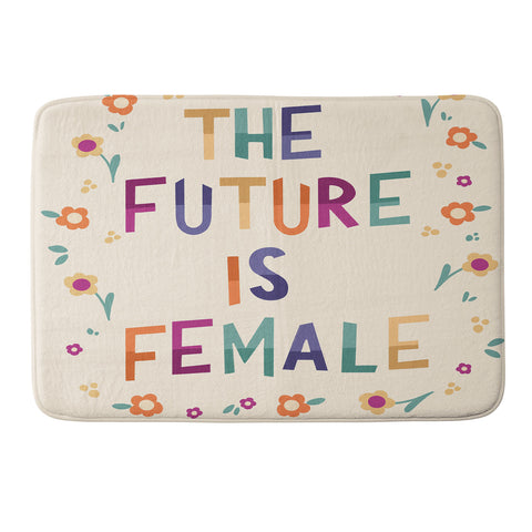 Valeria Frustaci The future is female I Memory Foam Bath Mat