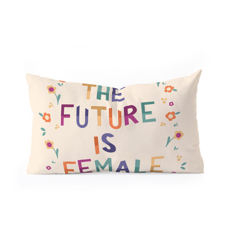 Valeria Frustaci The future is female I Oblong Throw Pillow