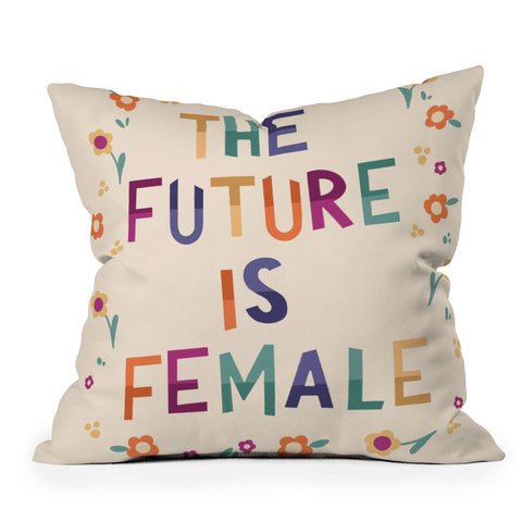 Valeria Frustaci The future is female I Throw Pillow