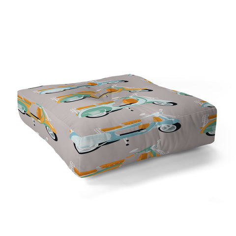 Valeria Frustaci Vespa I Floor Pillow Square