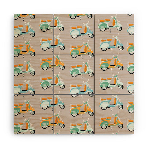 Valeria Frustaci Vespa I Wood Wall Mural