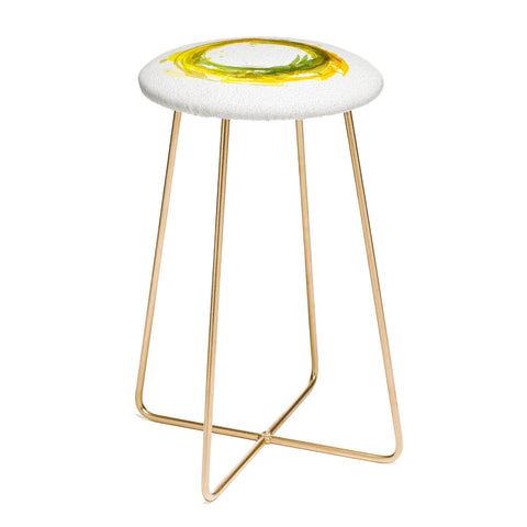 Viviana Gonzalez Abstract Circle 1 Counter Stool