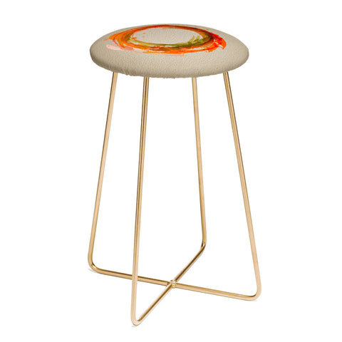 Viviana Gonzalez Abstract Circle 2 Counter Stool