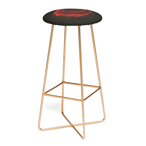 Viviana Gonzalez Abstract Circle 3 Bar Stool