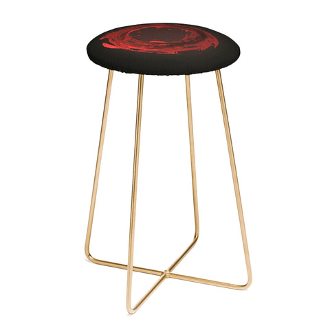 Viviana Gonzalez Abstract Circle 3 Counter Stool