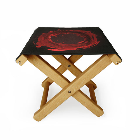 Viviana Gonzalez Abstract Circle 3 Folding Stool