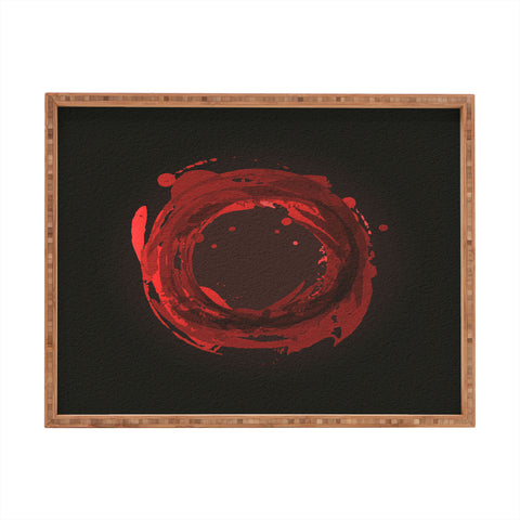 Viviana Gonzalez Abstract Circle 3 Rectangular Tray