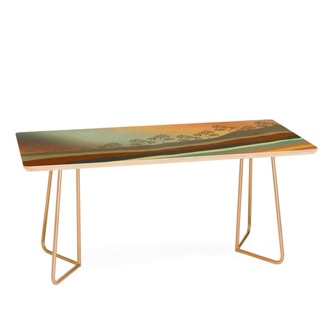 Viviana Gonzalez Abstract Retro Landscape 01 Coffee Table