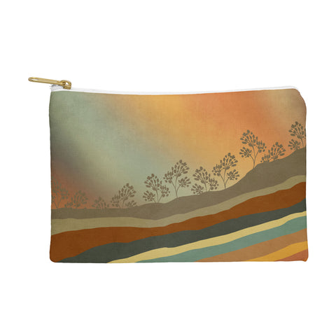 Viviana Gonzalez Abstract Retro Landscape 01 Pouch
