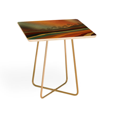 Viviana Gonzalez Abstract Retro Landscape 01 Side Table
