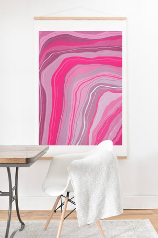 Viviana Gonzalez Agate Inspired Abstract 01 Art Print And Hanger