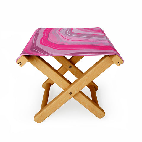 Viviana Gonzalez Agate Inspired Abstract 01 Folding Stool
