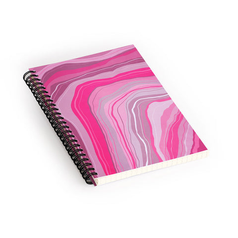 Viviana Gonzalez Agate Inspired Abstract 01 Spiral Notebook