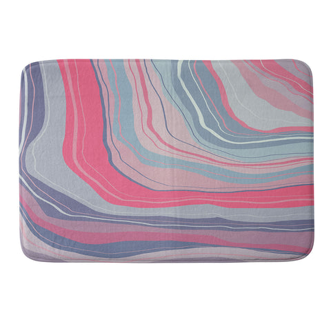 Viviana Gonzalez Agate Inspired Abstract 02 Memory Foam Bath Mat