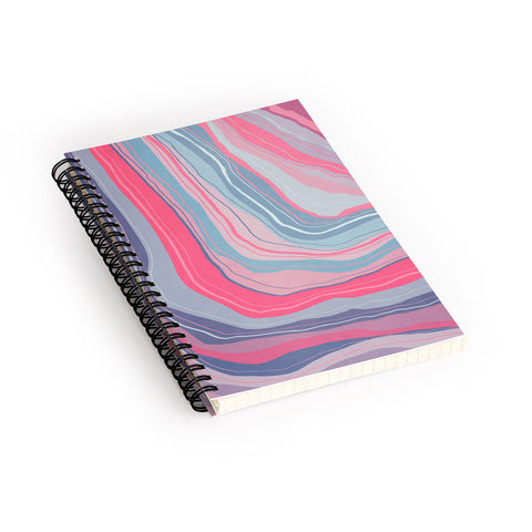 Viviana Gonzalez Agate Inspired Abstract 02 Spiral Notebook
