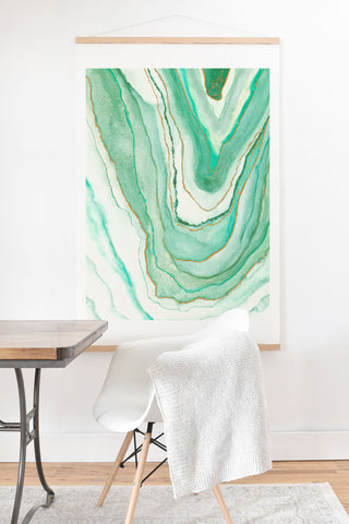 Viviana Gonzalez Agate Inspired Watercolor 07 Art Print And Hanger