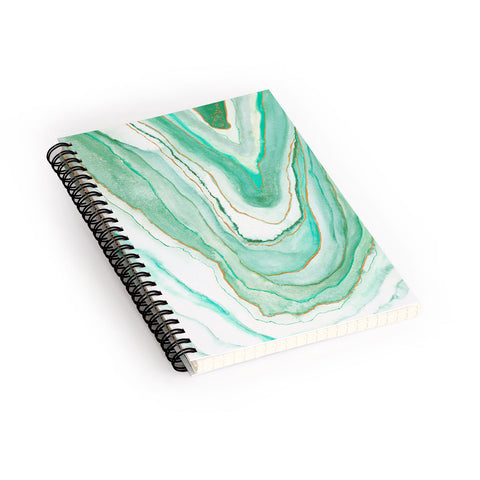 Viviana Gonzalez Agate Inspired Watercolor 07 Spiral Notebook