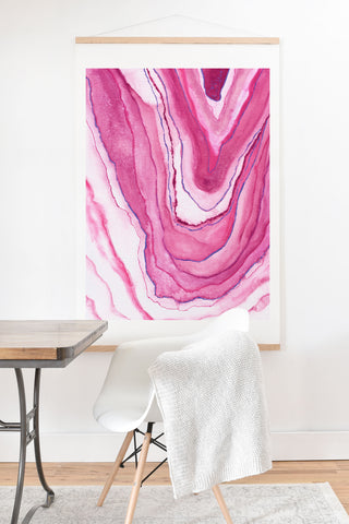 Viviana Gonzalez Agate Inspired Watercolor 08 Art Print And Hanger