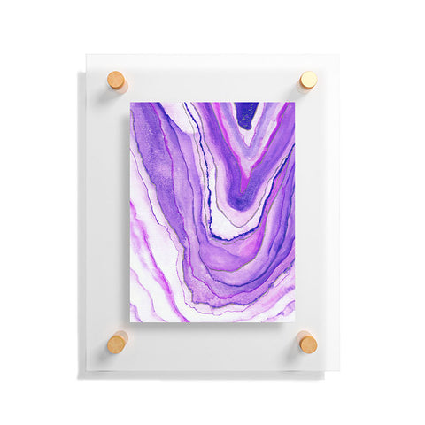 Viviana Gonzalez Agate Inspired Watercolor 09 Floating Acrylic Print