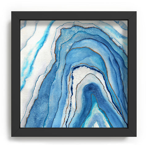 Viviana Gonzalez AGATE Inspired Watercolor Abstract 02 Recessed Framing Square