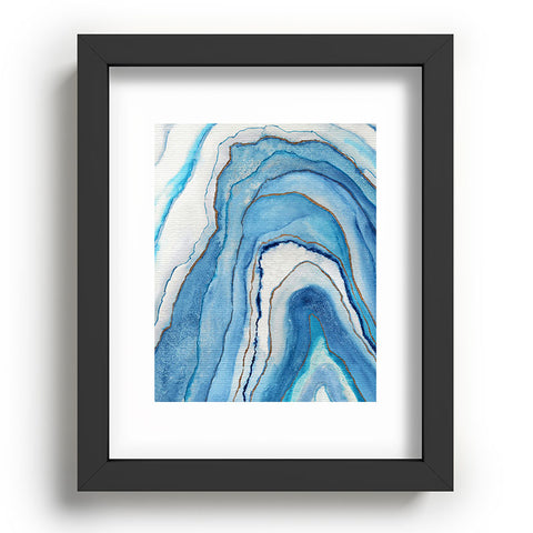 Viviana Gonzalez AGATE Inspired Watercolor Abstract 02 Recessed Framing Rectangle