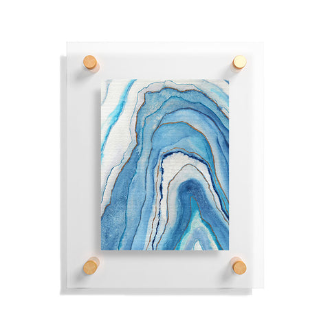Viviana Gonzalez AGATE Inspired Watercolor Abstract 02 Floating Acrylic Print