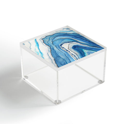 Viviana Gonzalez AGATE Inspired Watercolor Abstract 02 Acrylic Box