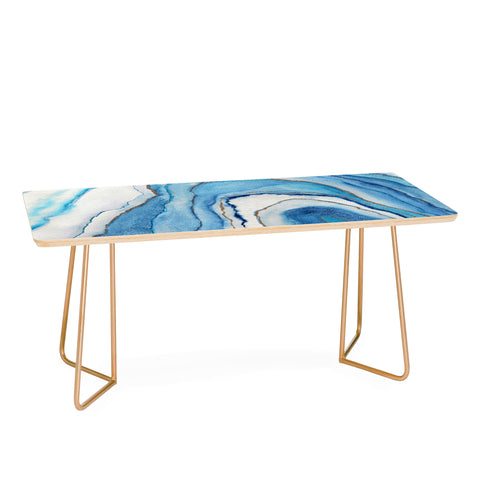Viviana Gonzalez AGATE Inspired Watercolor Abstract 02 Coffee Table