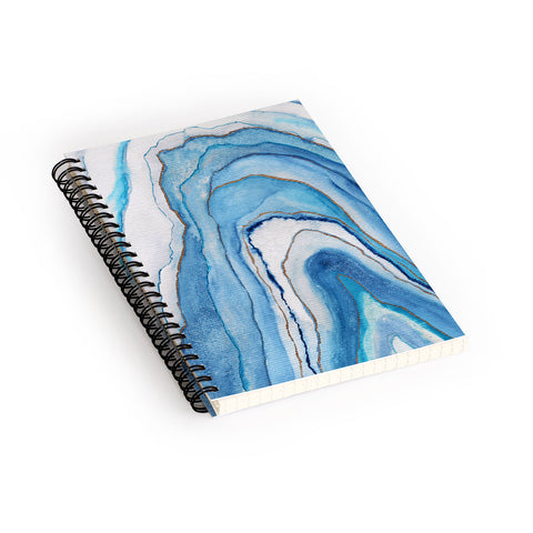 Viviana Gonzalez AGATE Inspired Watercolor Abstract 02 Spiral Notebook