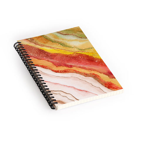 Viviana Gonzalez AGATE Inspired Watercolor Abstract 03 Spiral Notebook