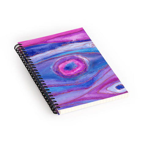 Viviana Gonzalez AGATE Inspired Watercolor Abstract 05 Spiral Notebook