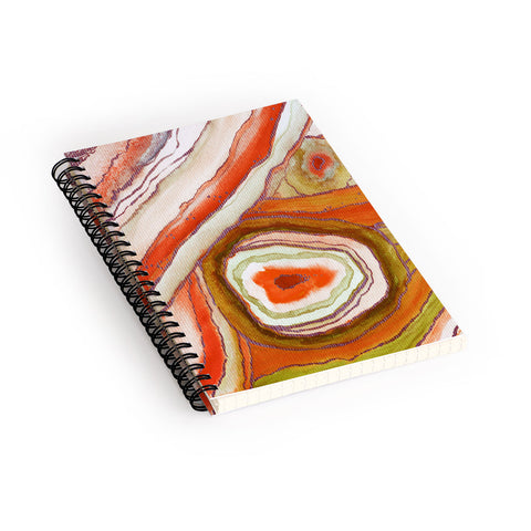 Viviana Gonzalez AGATE Inspired Watercolor Abstract 06 Spiral Notebook