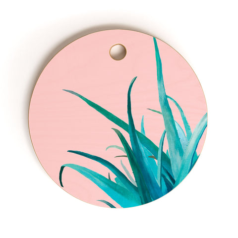 Viviana Gonzalez Aloe Vera 01 Cutting Board Round