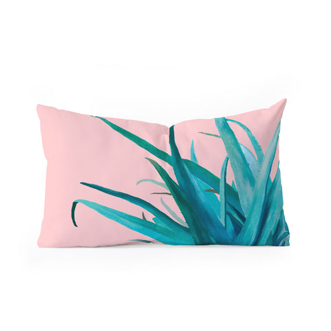 Viviana Gonzalez Aloe Vera 01 Oblong Throw Pillow