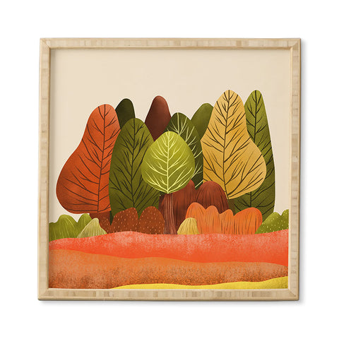 Viviana Gonzalez Autumn landscape 1 Framed Wall Art