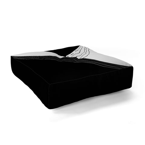 Viviana Gonzalez Black and white collection 02 Floor Pillow Square