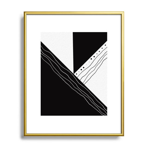 Viviana Gonzalez Black and white collection 02 Metal Framed Art Print