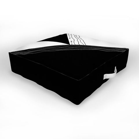 Viviana Gonzalez Black and white collection 02 Outdoor Floor Cushion