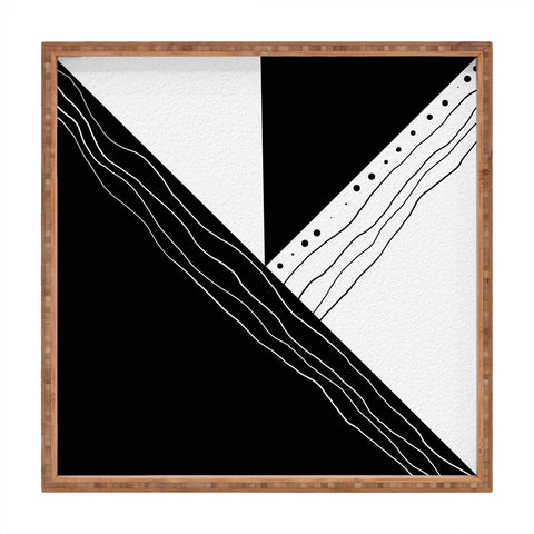 Viviana Gonzalez Black and white collection 02 Square Tray