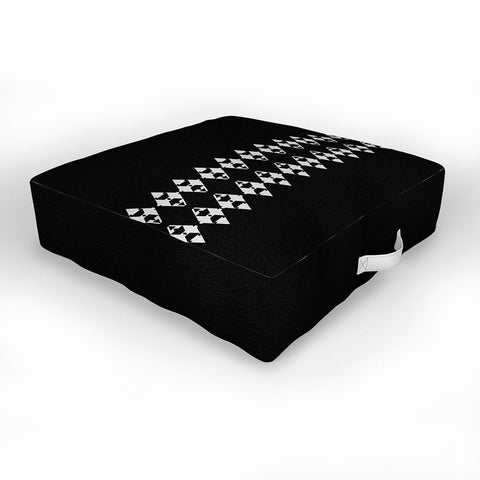 Viviana Gonzalez Black and white collection 03 Outdoor Floor Cushion