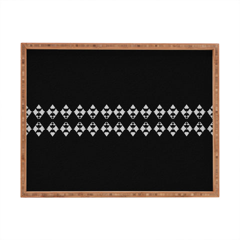 Viviana Gonzalez Black and white collection 03 Rectangular Tray