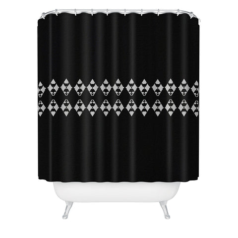 Viviana Gonzalez Black and white collection 03 Shower Curtain